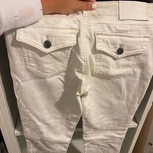 White true religion skinny jeans